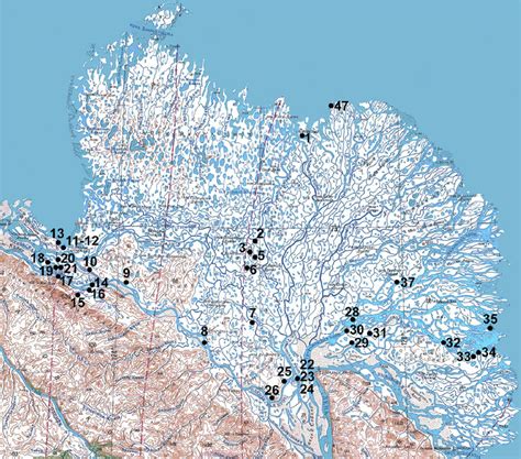 Map of the studied sites in the Lena River delta. | Download Scientific Diagram