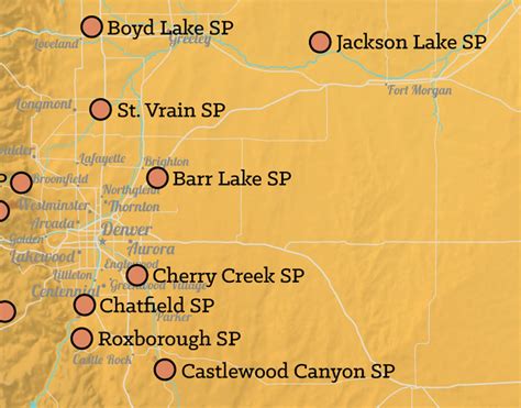 Colorado State Parks Map 11x14 Print - Etsy