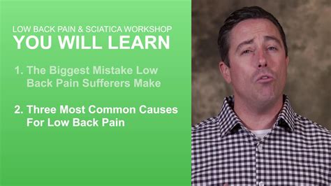 Lower Back Pain Relief Workshop - YouTube