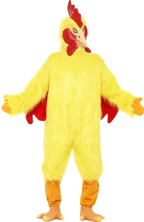 Smiffy's Men's Chicken Costume Bodysuit Mask and Feet One Size Colour: Yello... | eBay