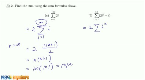 5.2 Sum Formula examples - YouTube