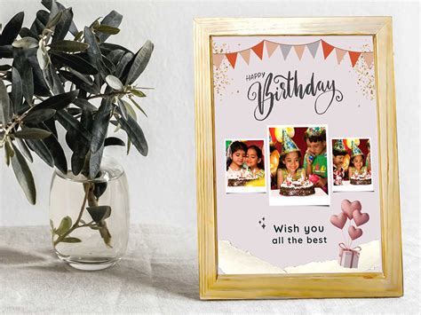 Personalized Happy Birthday Collage Photo Frame - Incredible Gifts