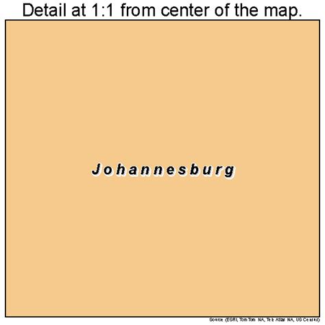 Johannesburg California Street Map 0637400