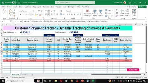 Bill Management Excel Template