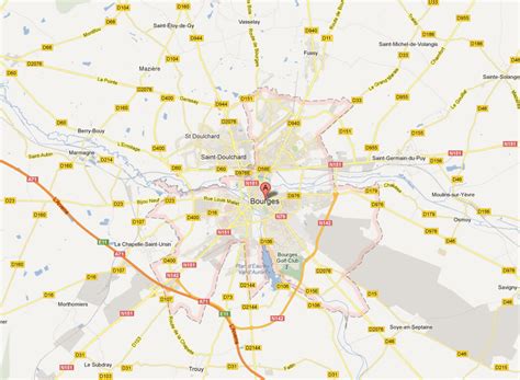 Bourges Map - France