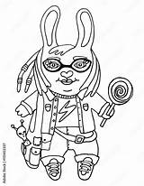 Nerd Coloring Pages sketch template