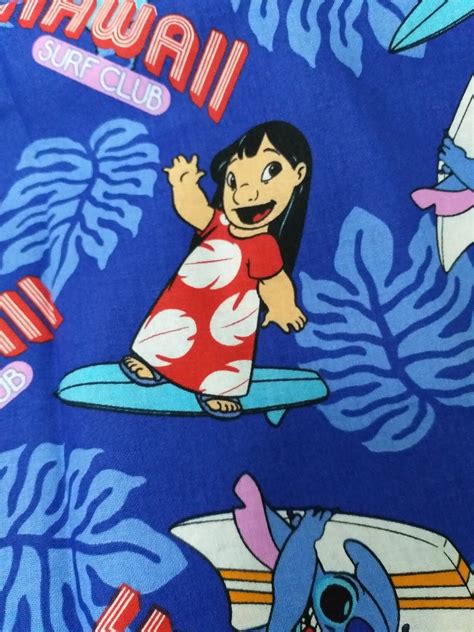 Stitch and Lilo Hawaii Surf Club 1 Meter Medium Thickness | Etsy