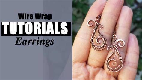 Wire Wrap Earrings TUTORIAL - YouTube