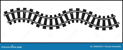 RAIL WAY , VECTOR , ILLUSTRATOR Stock Illustration - Illustration of ...