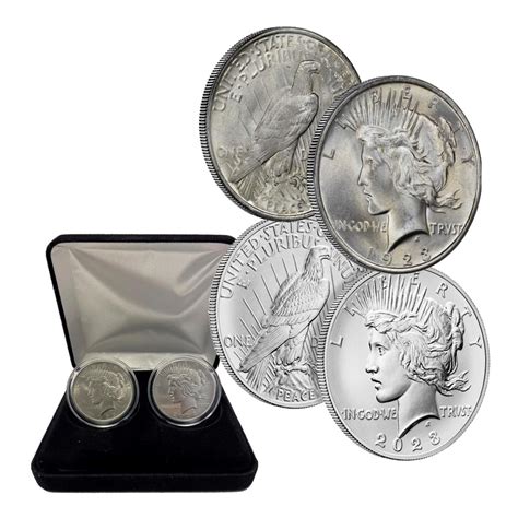 1923 and 2023 BU Peace Silver Dollar 100-Year Celebration Set - 22008959 | HSN