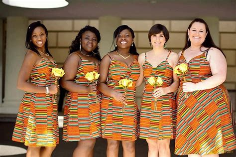 African Print Bridesmaid Dresses