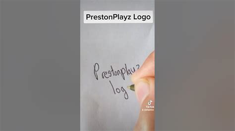 PrestonPlayz Logo Drawing #Shorts - YouTube