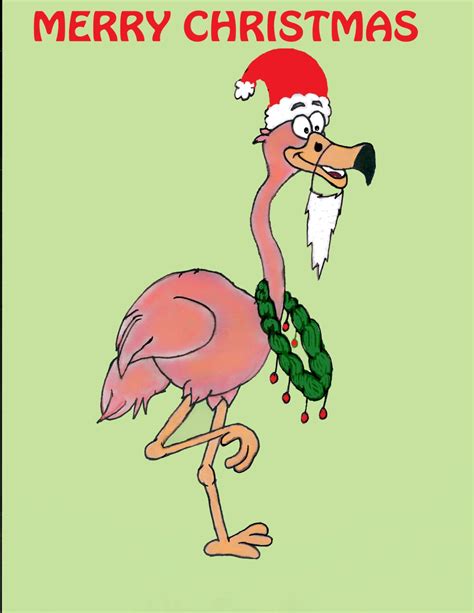 Set of 10 Flamingo Christmas Cards | Etsy in 2021 | Flamingo christmas ...