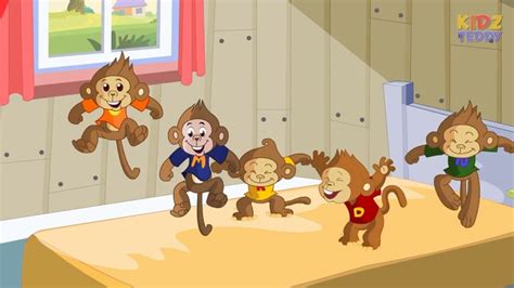 Five Little Monkeys - Nursery Rhyme In English With Full Lyrics - video Dailymotion