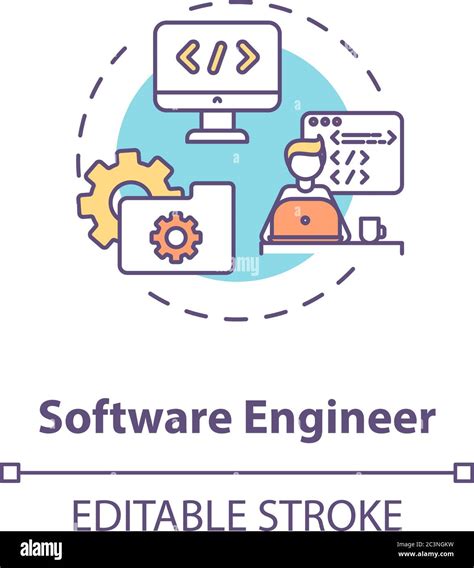 Software engineer concept icon Stock Vector Image & Art - Alamy