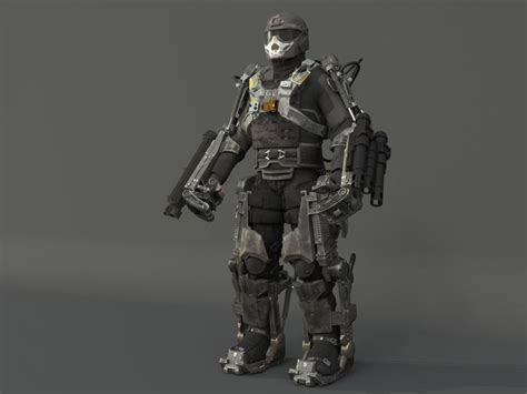 Exoskeleton Suit, Powered Exoskeleton, Robot Suit, Mech Suit, Combat Armor, Military Armor ...