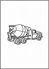 Cement Mixer Truck Coloring Pages Free Printable PDF  TotalColoringCom sketch template