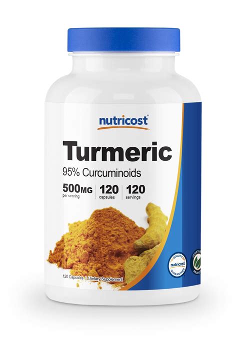 Nutricost Turmeric Curcumin (95% Curcuminoids) 500mg, 120 Capsules With BioPerine - Walmart.com ...