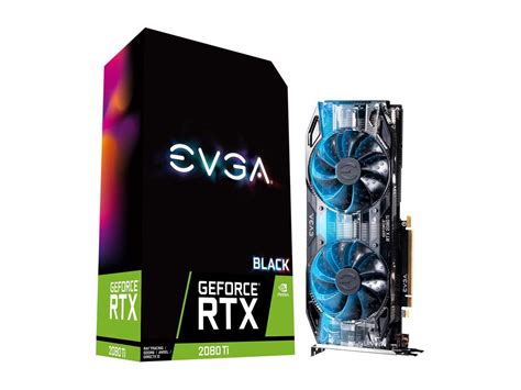 EVGA GeForce RTX 2080 Ti BLACK EDITION GAMING Video Card, Dual HDB Fans ...