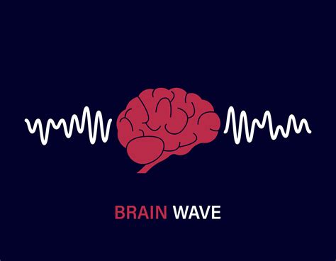 Human Brain Waves. Brain Activity Wave concept. Pink Mind with Mental ...