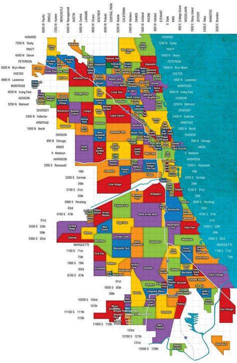 Map of Chicago suburbs - Map of Chicago and suburbs (United States of America)