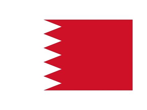 Bahrain Flag Vector PNG vector in SVG, PDF, AI, CDR format