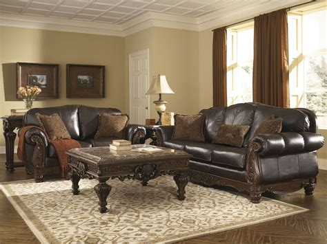 North Shore Dark Brown Living Room Set from Ashley (22603) | Coleman Furniture