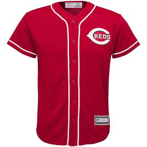 Cincinnati Reds Youth Red Alternate Replica Blank Team Jersey