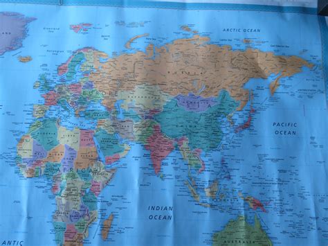 Rand McNally World Map Wall Hanging