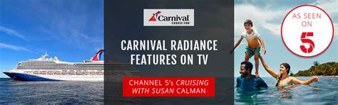 Channel 5's Cruising with Susan Calman On Carnival Radiance