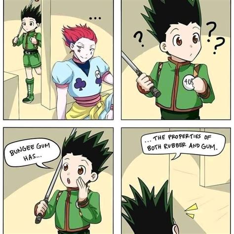 bungee gum | Funny hunter, Hunter x hunter, Anime