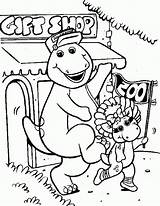 Barney And Friends Pages Picnic Coloring sketch template