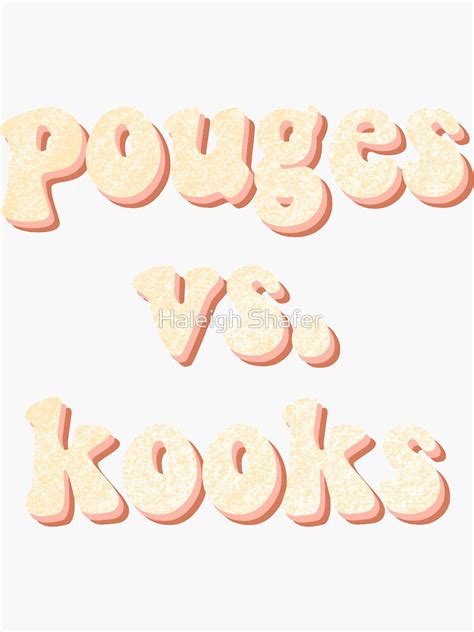 "Outer Banks | Pogues vs. Kooks" Sticker by haleighshafer | Redbubble