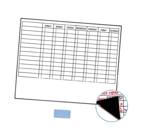 Magnetic Dry Erase Board For Kids Chores Whiteboard Weekly Chore Chart 17X20''