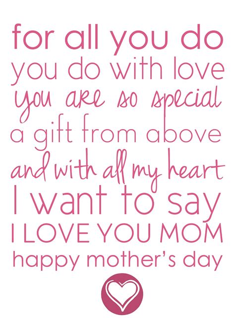 Happy Mothers Day Printables