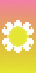 Oxeye Daisy Sunrise Minecraft Banner