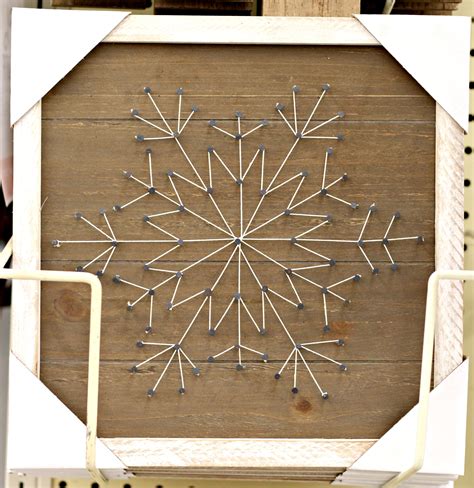 woodland-christmas-string-art-snowflake - Organize and Decorate Everything