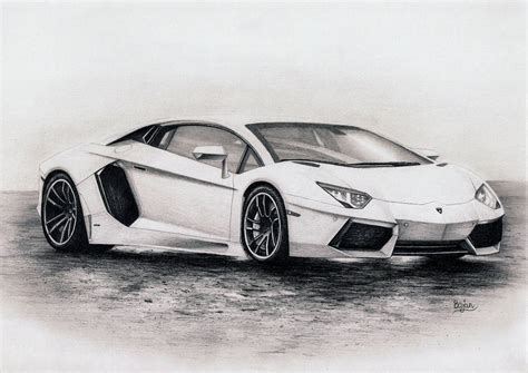 Lamborghini Aventador drawing by Bajan-Art on DeviantArt