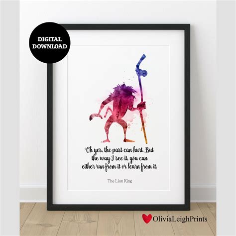 The Lion King Rafiki Quote Print-wall Art-gift-nursery DIGITAL DOWNLOAD Printable - Etsy