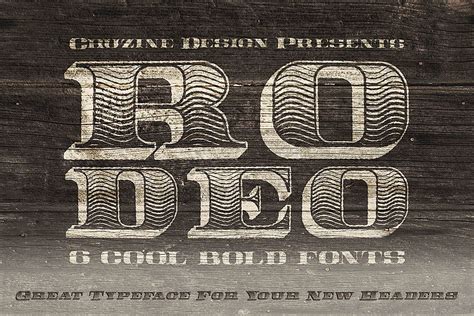 Rodeo Typeface (38592) | Display | Font Bundles