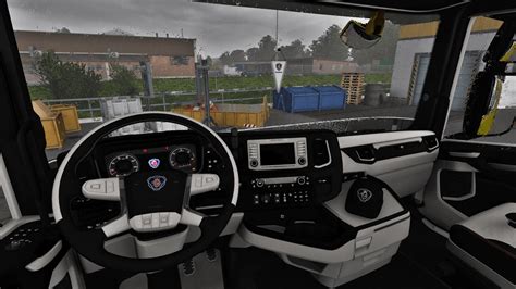 Scania Next Gen Black - White Lux Interior [1.39.x] - ETS2 mods | Euro ...