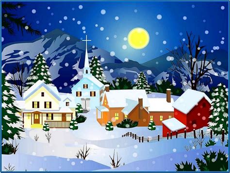 Animated christmas snow screensaver - Download free