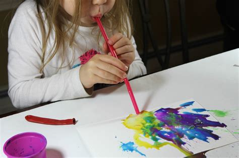 Straw Blown Peacock Painting – The Pinterested Parent