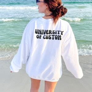 Custom College Hoodie, Custom University Sweatshirt, Personalized Retro Design University ...