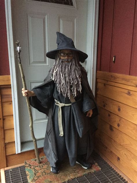 Homemade Gandalf kids costume | Wizard costume for kids, Wizard costume, Toddler witch costumes