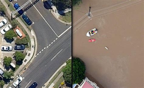 Aerial Photography Buzz: Before/After aerials of Brisbane floods