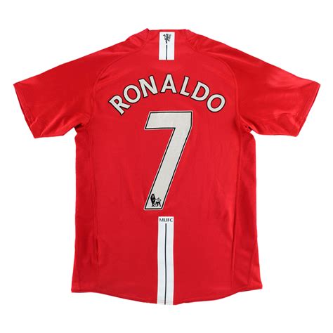 Manchester United Jersey RONALDO #7 Home Retro Soccer Jersey 2007/08 | Best Soccer Store