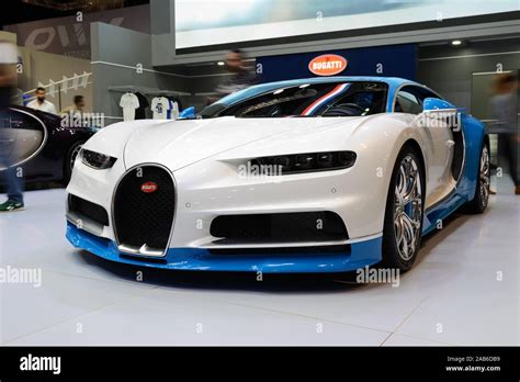 DUBAI, UAE - NOVEMBER 16: The Bugatti Chiron sportscar is on Dubai ...