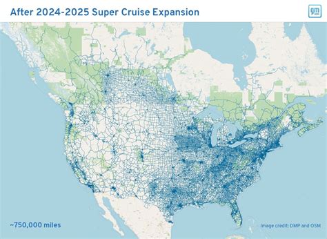 GM Super Cruise Network Jumps From 400 to 750k Miles, Includes Lots of ...