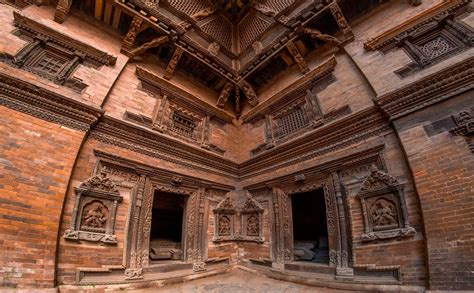 16 Amazing photos of Courtyards of Patan Museum through Fisheye Lens